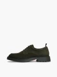 Green Suede Lace-Up Derby Shoes  Men