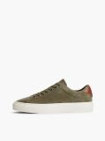 Green New York Label Suede Contrast Heel Trainers  Men