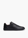 Black New York Label Luxe Leather Trainers  Men