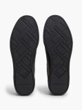 Black New York Label Luxe Leather Trainers  Men