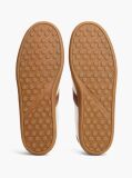 Beige Leather Mixed Texture Trainers  Men