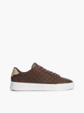 Brown TH Monogram Suede Court Trainers  Men