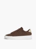 Brown TH Monogram Suede Court Trainers  Men