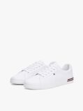 White Embossed Logo Signature Trainers  Women