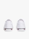 White Embossed Logo Signature Trainers  Women