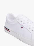 White Embossed Logo Signature Trainers  Women