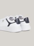 White Leather TH Monogram Court Trainers  Women