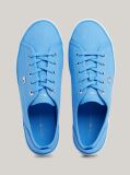 Blue Enamel Flag Canvas Trainers  Women
