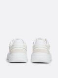 White Mixed Texture Chunky Runner Trainers  Women