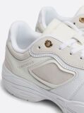 White Mixed Texture Chunky Runner Trainers  Women