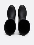 Black TH Monogram Rubber Cleat Rain Boots  Women