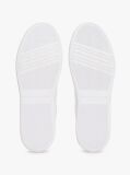 White TH Monogram Leather Court Trainers  Women