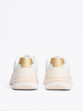 White TH Monogram Leather Trainers  Women