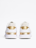 White TH Monogram Metallic Trainers  Women
