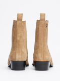Brown Suede Cowboy Chelsea Boots  Women