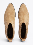 Brown Suede Cowboy Chelsea Boots  Women