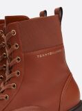 Brown TH Monogram Leather Cleat Boots  Women