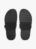 Black Leather TH Monogram Cleat Sandals  Women