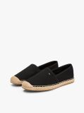 Black Flag Embroidery Canvas Espadrilles  Women