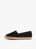 Black Flag Embroidery Canvas Espadrilles  Women