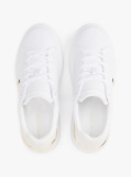 White Leather TH Monogram Court Trainers  Women