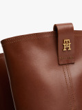 Brown Leather Block Heel Riding Boots  Women