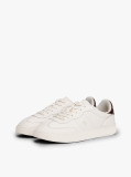 White Heritage Shiny Leather Trainers  Women