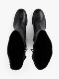 Black Leather TH Monogram Horsebit Knee-High Boots  Women