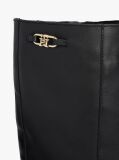 Black Leather TH Monogram Horsebit Knee-High Boots  Women