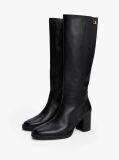 Black Leather TH Monogram Horsebit Knee-High Boots  Women