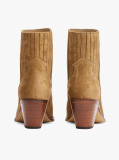 Brown Western Mid Heel Suede Chelsea  Women