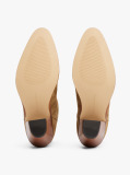 Brown Western Mid Heel Suede Chelsea  Women