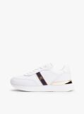White Leather TH Monogram Plaque Trainers  Women