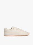 Beige TH Monogram Low Profile Leather Trainers  Women