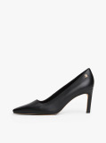 Black Leather TH Monogram Stiletto Heels  Women