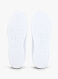White Leather Court Sneakers  Women
