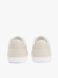 Beige Low Profile Canvas Lace-Up Trainers  Women