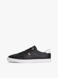Black Leather TH Monogram Lace-Up Trainers  Women