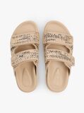 Multi Raffia TH Monogram Double Strap Sandals  Women