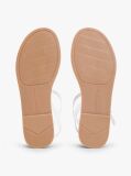 White Leather TH Monogram Strap Sandals  Women