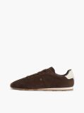Brown Suede TH Monogram Low Profile Trainers  Women