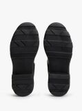 Black Rubberised Flag Cleat Rain Boots  Women