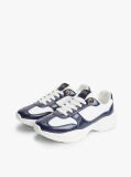 Multi TH Monogram Mixed Texture Leather Trainers  Women