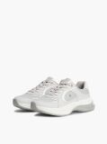 Grey TH Monogram Leather Chunky Trainers  Women