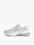 Grey TH Monogram Leather Chunky Trainers  Women
