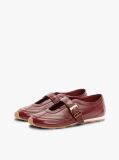 Red Leather Mary Jane Trainers  Women
