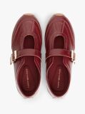 Red Leather Mary Jane Trainers  Women