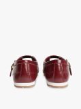 Red Leather Mary Jane Trainers  Women