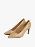 Beige TH Monogram Leather High Heels  Women