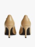 Beige TH Monogram Leather High Heels  Women